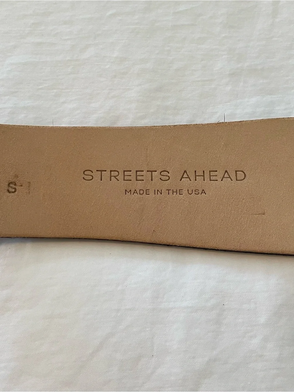 Streets Ahead Calf Hair Navy Statement Belt Size S Made USA
